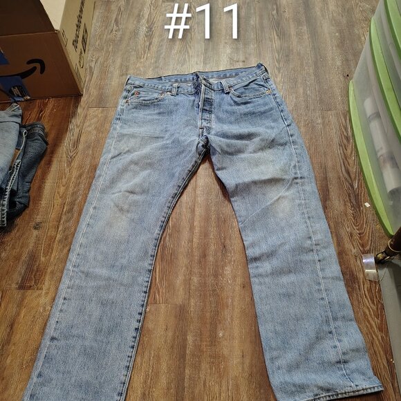 JEANS LEVI'S 501 35W 32L #11 - Picture 1 of 2